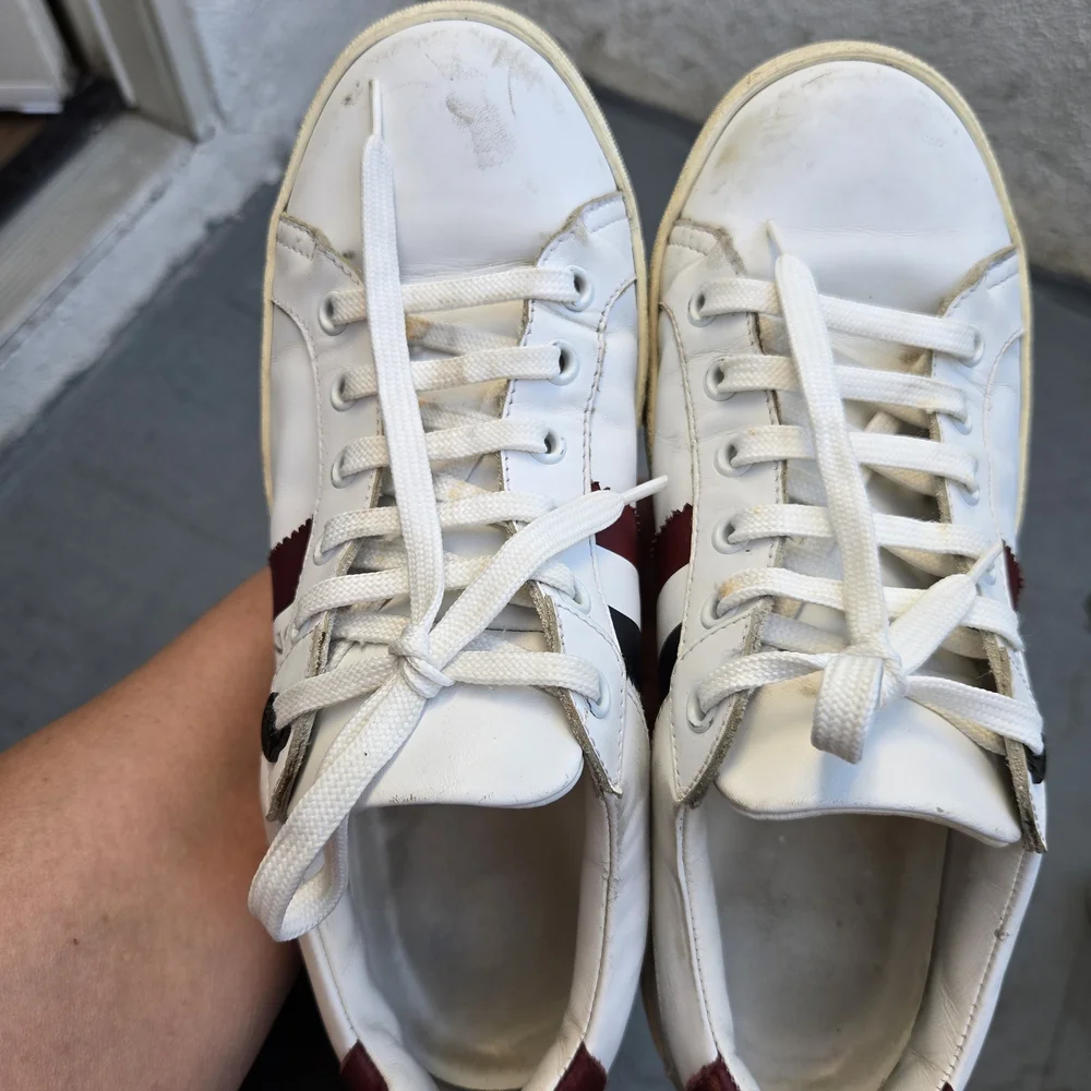 Moncler White and Red Women Sneakers Size 37 - Picture 7 of 8